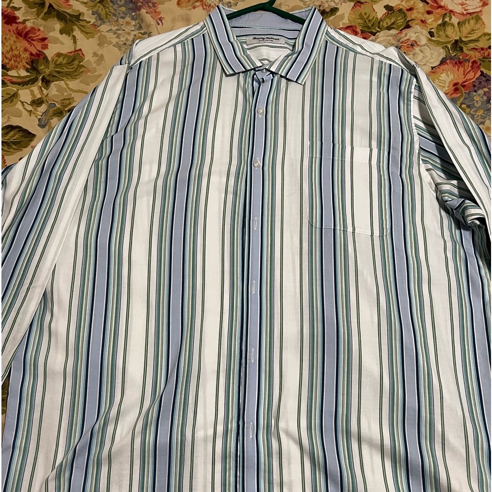 Men's Tommy Bahama 100% Prima Cotton XXL/TTG Multi-Color Button Shirt
